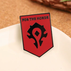 World of Warcraft for the Horde Slogan Badge Game Brooch Peripheral Player Fan Gift Collection Backpack Accessories