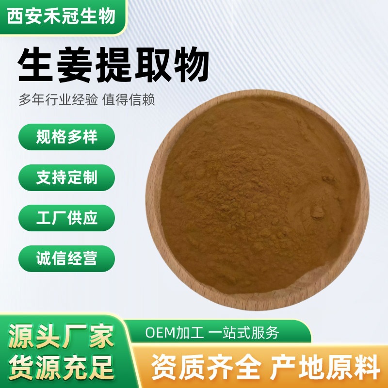 现货生姜提取物水溶性姜辣素食品级植物原料姜根粉末厂家直供批发