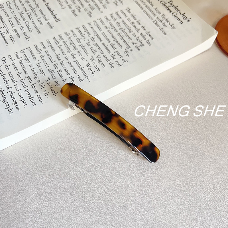 小号醋酸后脑勺发卡头饰弹簧夹子一字夹横夹马尾发夹刘海边夹顶夹|undefined