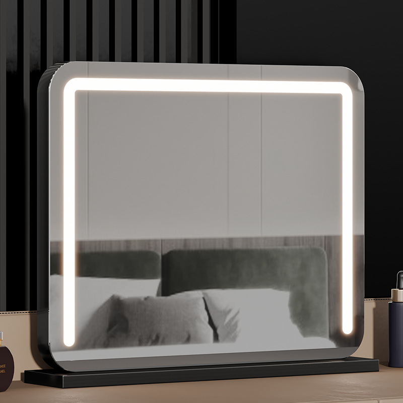 Espejo de maquillaje de escritorio para el hogar espejo de maquillaje de luz LED espejo de maquillaje espejo de relleno inteligente dormitorio Espejo de belleza