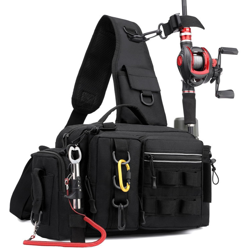 Bolsa de luya ocio multifuncional bolsa de pecho bolsa de cintura bolsa de hombro al aire libre bolsa de caña de pesca equipaje bolsa de pescar