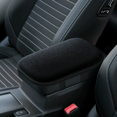 Armrest Box Heightening Pads — Armrest box pad - classic-black-thick-ice-silk-style