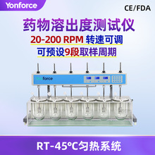 溶出度测试仪  1-12杯可选电动升降 缓释药物溶出度检测仪