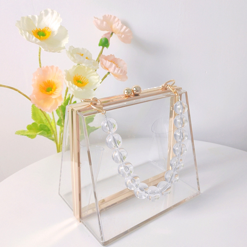 469g Weight Lock clasp Closure Type Top Handle Strap Type Evening Bag Bags Type Holiday, Party Occasion Acrylic Material Solid Color Pattern All Seasons Season Women's Gender Vintage Style Style Square Shape Small Size Women's Small Arylic Solid Color Vintage Style Square Lock Clasp Evening Bag 1