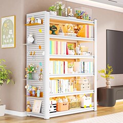 家庭用スチール本棚多層床から天井までの収納ラック子供用シンプルな本棚リビングルーム壁一体型収納収納ラック