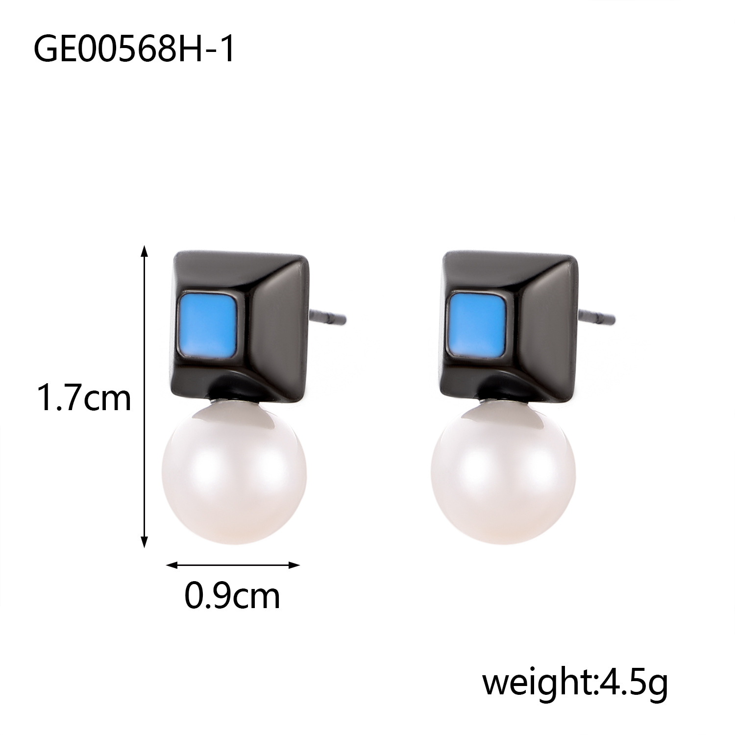 Stainless Steel Black Plating Minimalist, Symbols/Geometric Shapes Earring