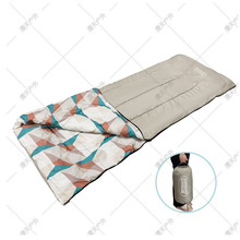 厂家一件代发户外便携露营睡袋可折叠成人睡袋夏季薄款拼色睡袋