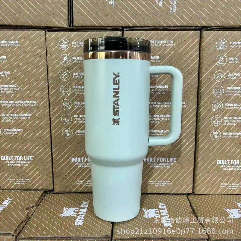 Amazon S*anley 40oz カラーカーカップ ハンドル付き 保温保冷 タイダイシリーズ アイスバーカップ 卸売 B|undefined