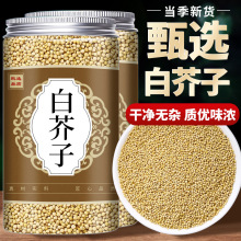 野生白芥子中药材饮片店铺大全生介子粉炒芥菜辣菜子芥籽茶500g克