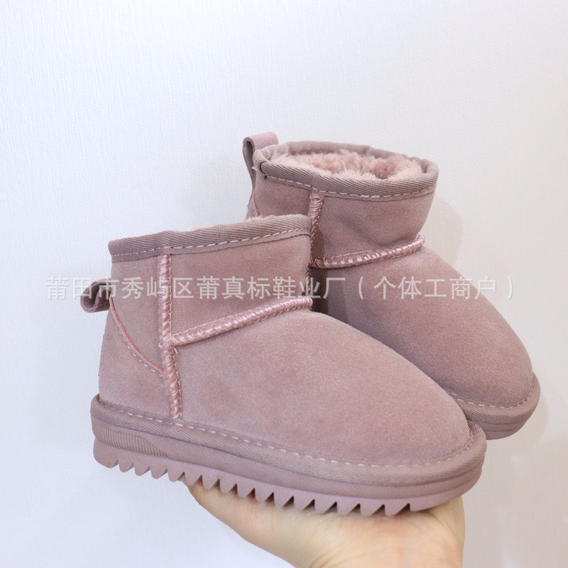莆真标UG家周冬雨同款儿童雪地靴宝宝高帮棉鞋加绒保暖婴儿鞋棉靴|undefined