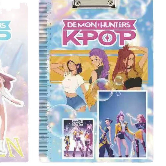 Граница пересечения K-pop охотник на ведьм группа корейская поп-музыка канцелярские периферийные клип на доске A4 клип для записной доски INS