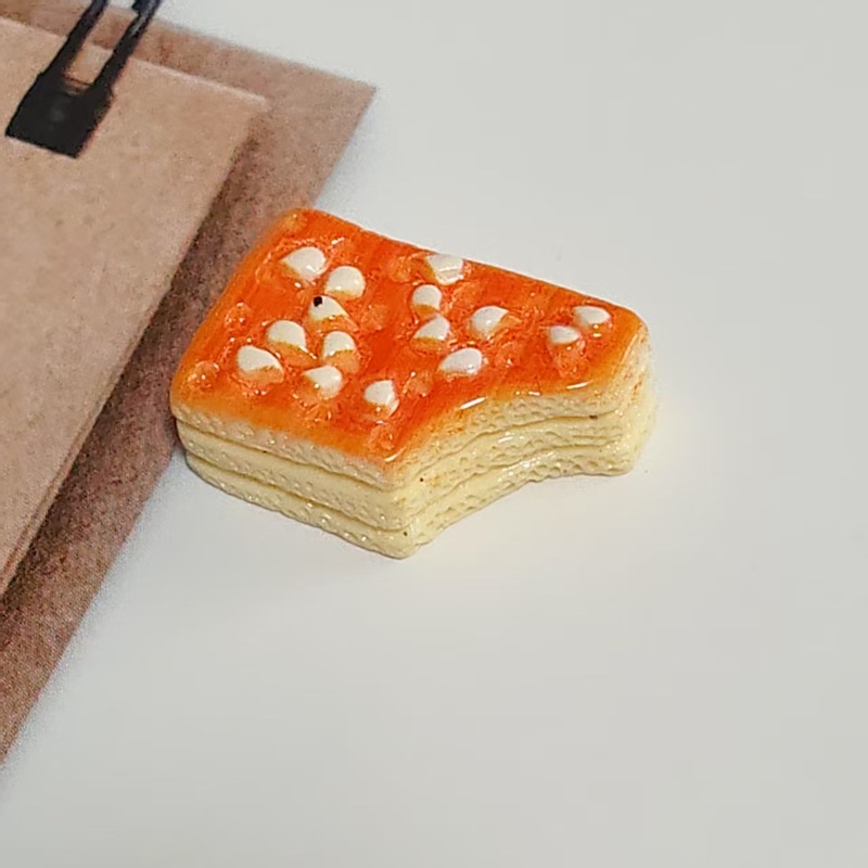 亮面仿真鸡蛋火腿香芋面包食玩 diy手机壳树脂配件手工饰品材料包|undefined