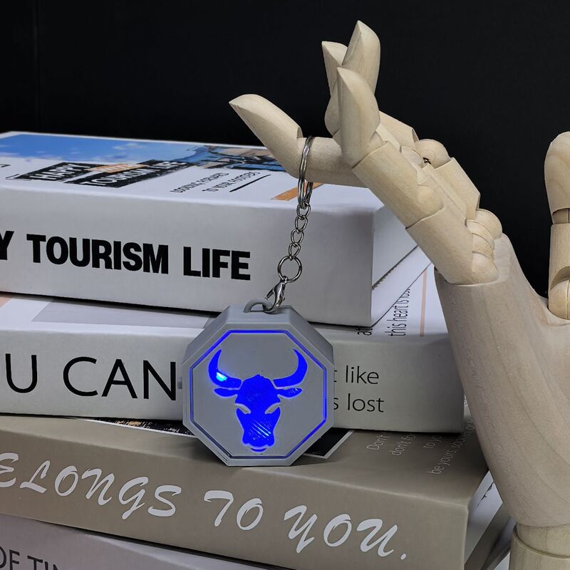全套成龙历险记3D打印震动发光十二生肖钥匙扣符石摆件护身符创意|undefined