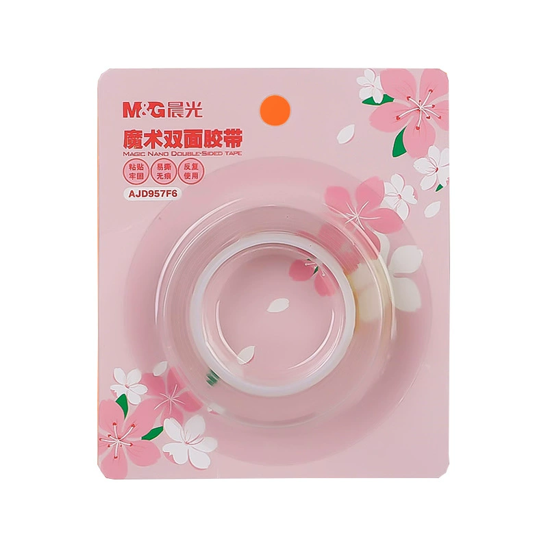 Двусторонний сверхлипкий клейкая лента Chen MG Light Nano Traceless, водостойкая для фиксации стены, высокая вязкость, прозрачная, легко рвется