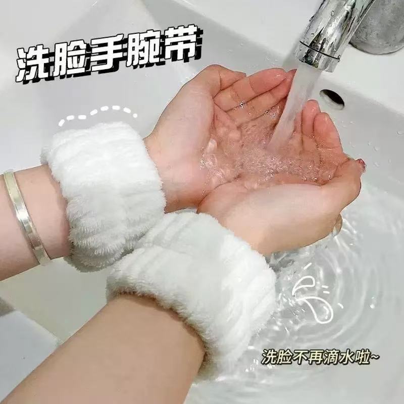 素色豹纹法拉绒发带女发箍蝴蝶结毛绒束发带可爱洗脸纯色头带发饰|undefined