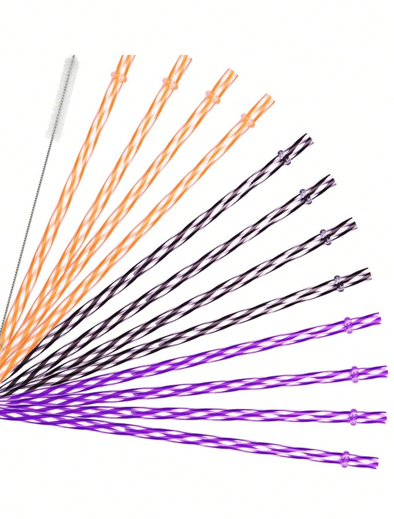 Inventario de tubería dura repetible con anillo de paja transfronteriza venta caliente 12 roscas de color de paja dura resistente al desprendimiento de plástico PP