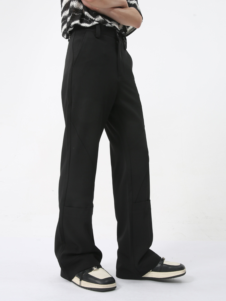 MTLCLOTHES Hombres| 2024 verano nuevo producto ligero de lujo simple sensación de caída ligera pantalones casuales de color sólido