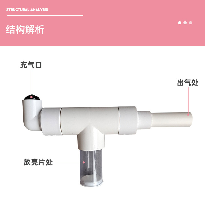 Bola transparente de la onda lentejuelas stuffer fiesta arreglo multi-función globo relleno Dispositivo de llenado especial