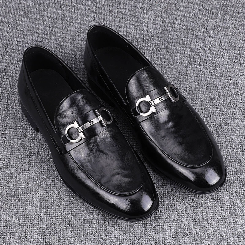 Мужская обувь весна и осень 2024 новая чистая кожа