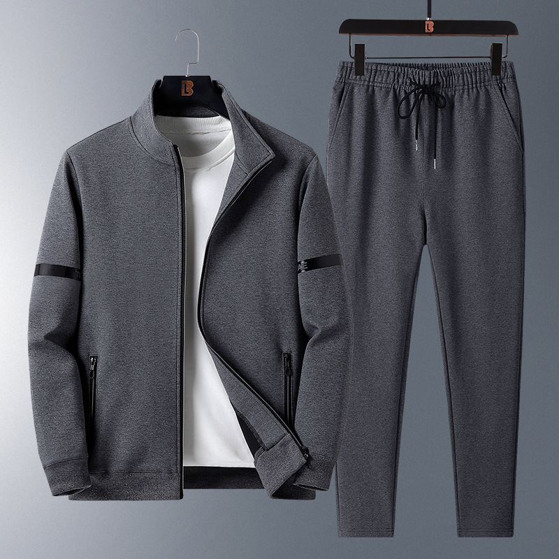 Cross-border hombre casuales con capuzas delgada suéter hombre primavera y otoño grande traje de papá traje deportivo traje de pantalones recto