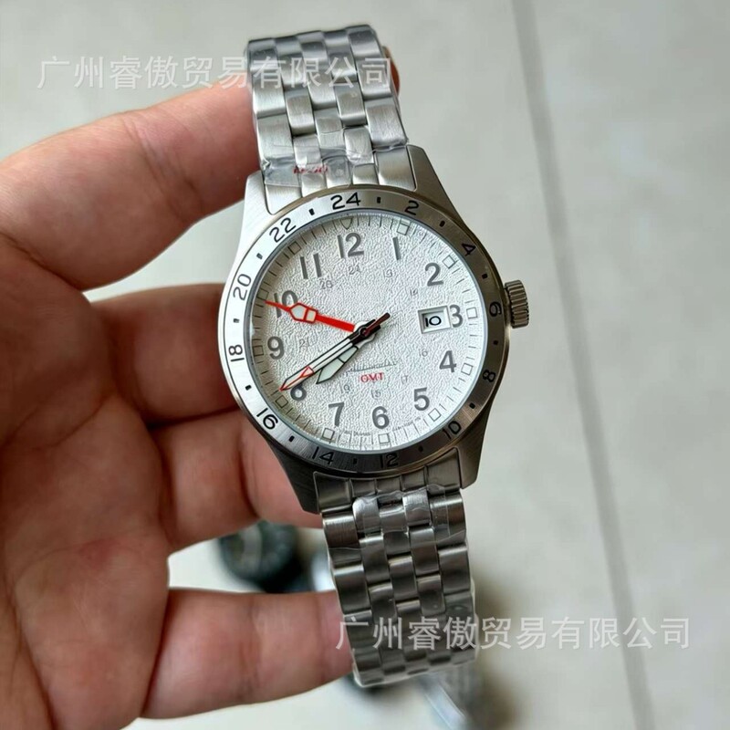 New Jinggong No. 5 GMT Series Fashionable High-Quality Stainless Steel Super Luminous Sports Mechanical Men's Watch New Jinggong No. 5 GMT Series Fashionable High-Quality Stainless Steel Super Luminous Sports Mechanical Men's Watch