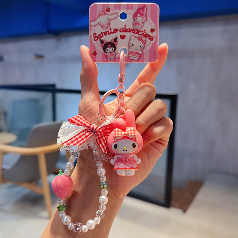 2026年新作正規品サンリオクロミぬいぐるみキーホルダー女性向け可愛いハローキティぬいぐるみカメラ小物