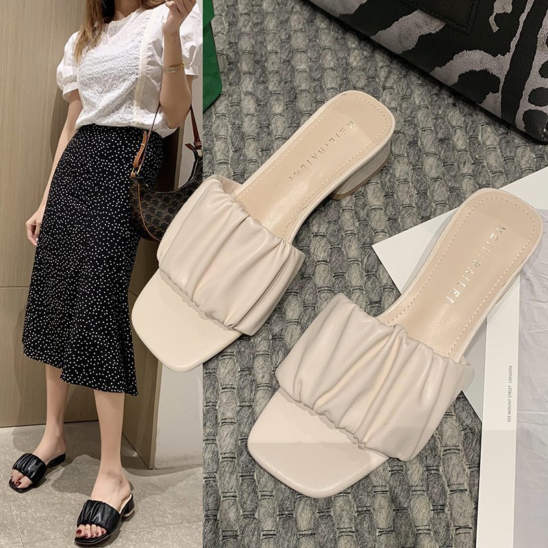 Small fresh outdoor slippers female summ...