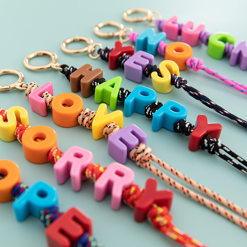 22g Weight Bag Charms Bag Accessories Type 1 Piece Quantity Daily Occasion Acrylic, rope Material Vocabulary Words/Name Pattern Casual, Simple Style Style 1 Piece Acrylic Rope Vocabulary Words/Name Bag Charms 1