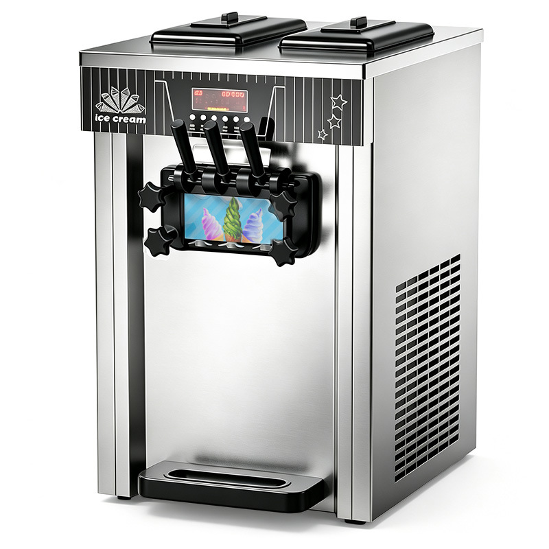 ZB-BQL168 máquina de helado suave pequeña máquina de helado vertical comercial máquina de helado de escritorio CE