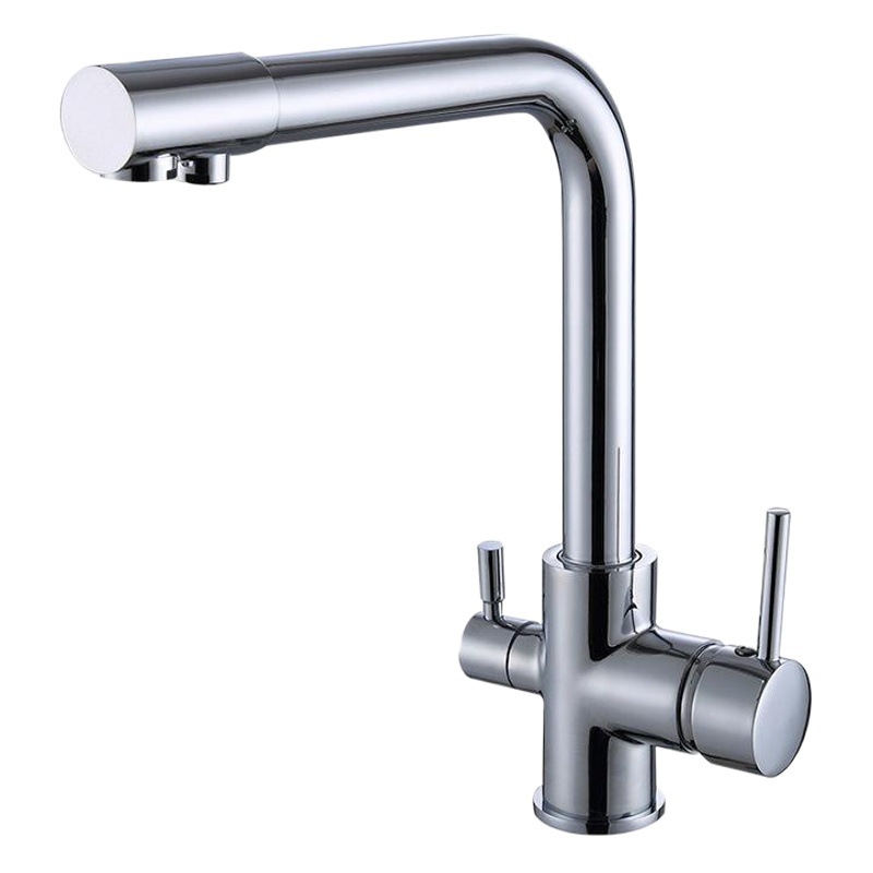 Cobre negro spray pintura cocina puro grifo fregadero vegetal cuenca giratoria doble manija doble agujero grifo