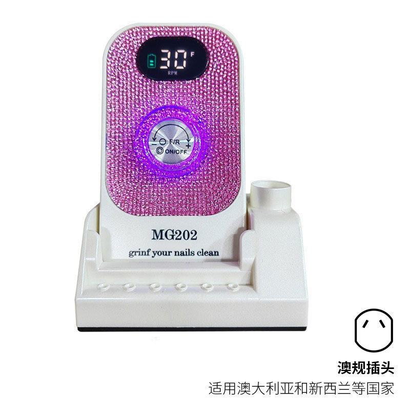Botón de botón de pulido de uñas portátil, pulido de escritorio, herramienta de pulido de uñas, pulidora de uñas, eliminación profesional de uñas