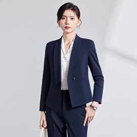 黑色西装套装女2024春新款职业装正装酒店经理工作服高端西服外套