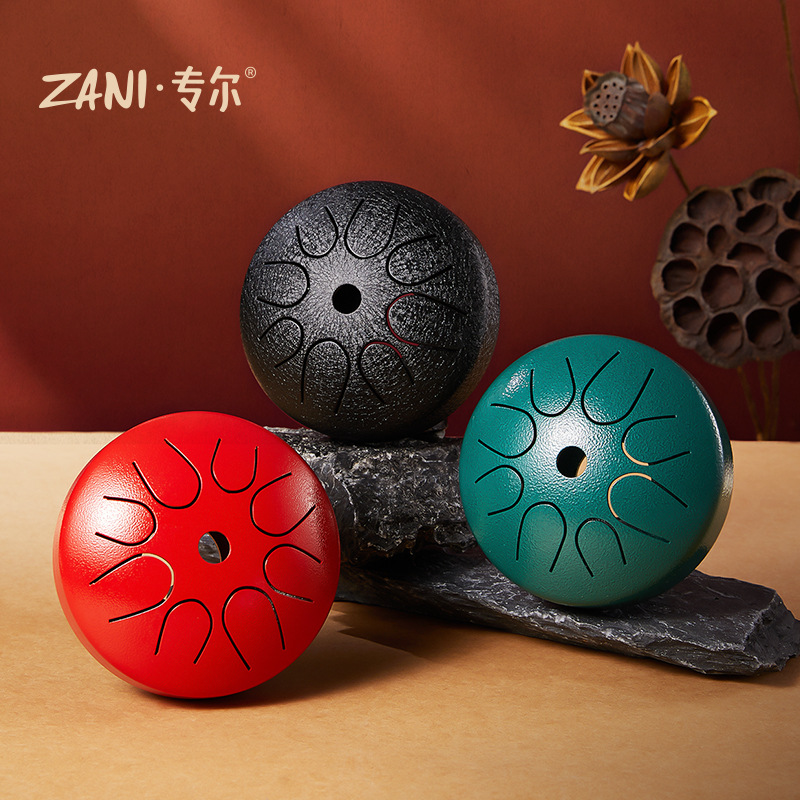 Zani Ethereal Snare Drum 4.5-inch 8-Tone Worry-Free Drum Children Simple to Use Beginner Steel Tongue Drum Wholesale Small Musical Instrument