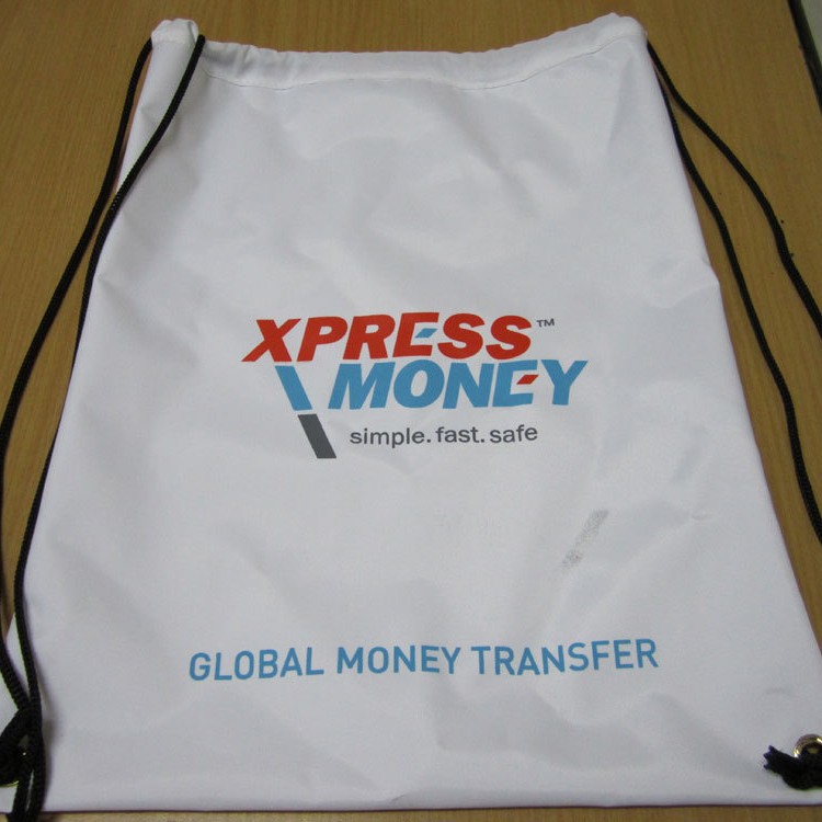 束口袋大号厂家直销210D涤纶抽绳袋运动赛事背包袋防水拉绳袋可印