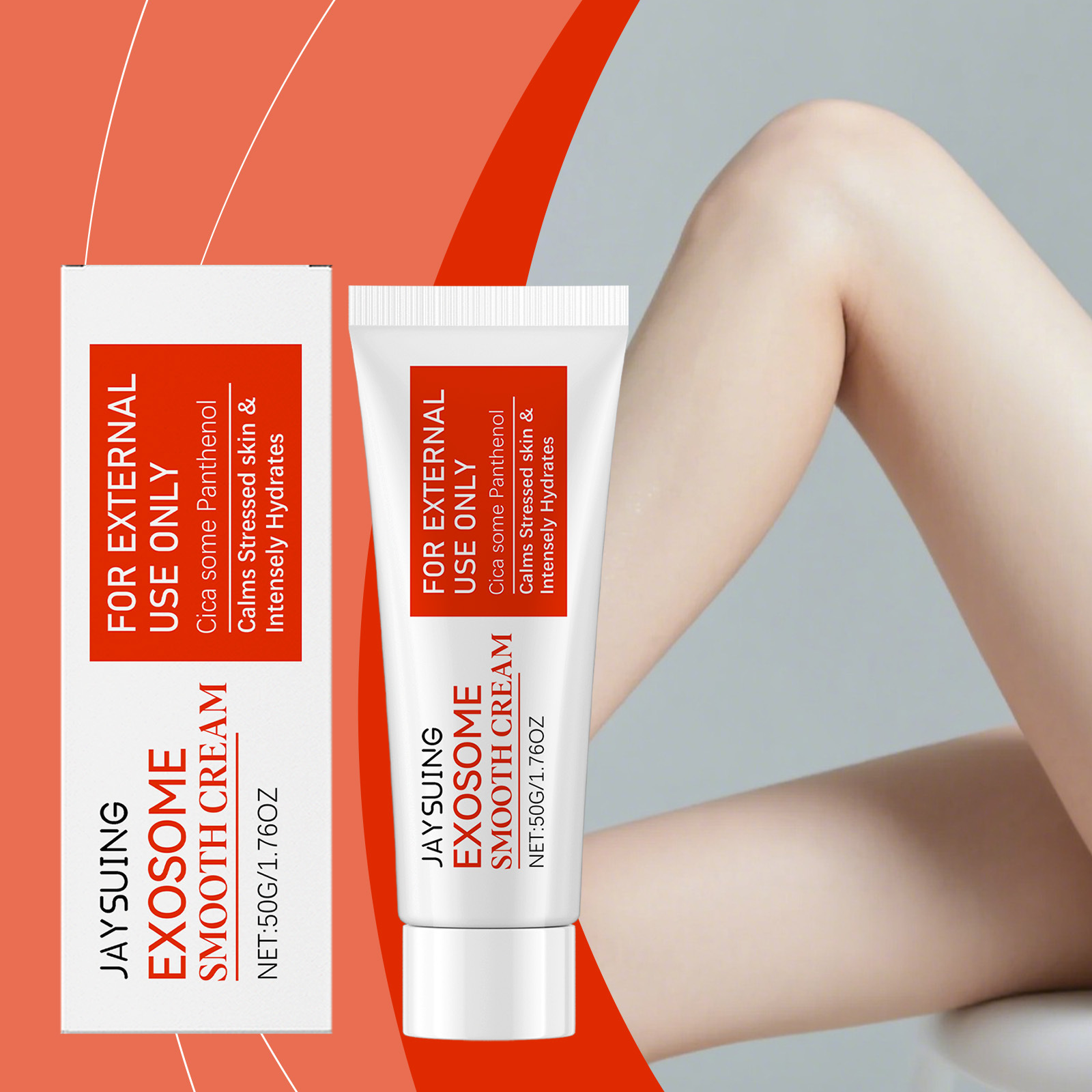 JAYSUING积雪草保湿护理霜保湿呵护身体肌肤舒适清爽不粘腻护理霜