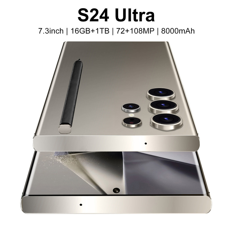 S24 Ultra クロスボーダー人気のハイエンド内蔵ペンオールインワンマシン 7.3inch 外国貿易代理店ホットセール 4G スマートフォン|undefined