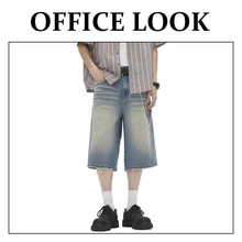 新款夏季薄款七分裤户外运动裤 男士流行休闲宽松潮流潮牌裤子