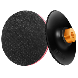 Grinding fairy dry water grinding piece flocking sandpaper angle grinder with curved polishing soft rubber self-adhesive tray base direct sales