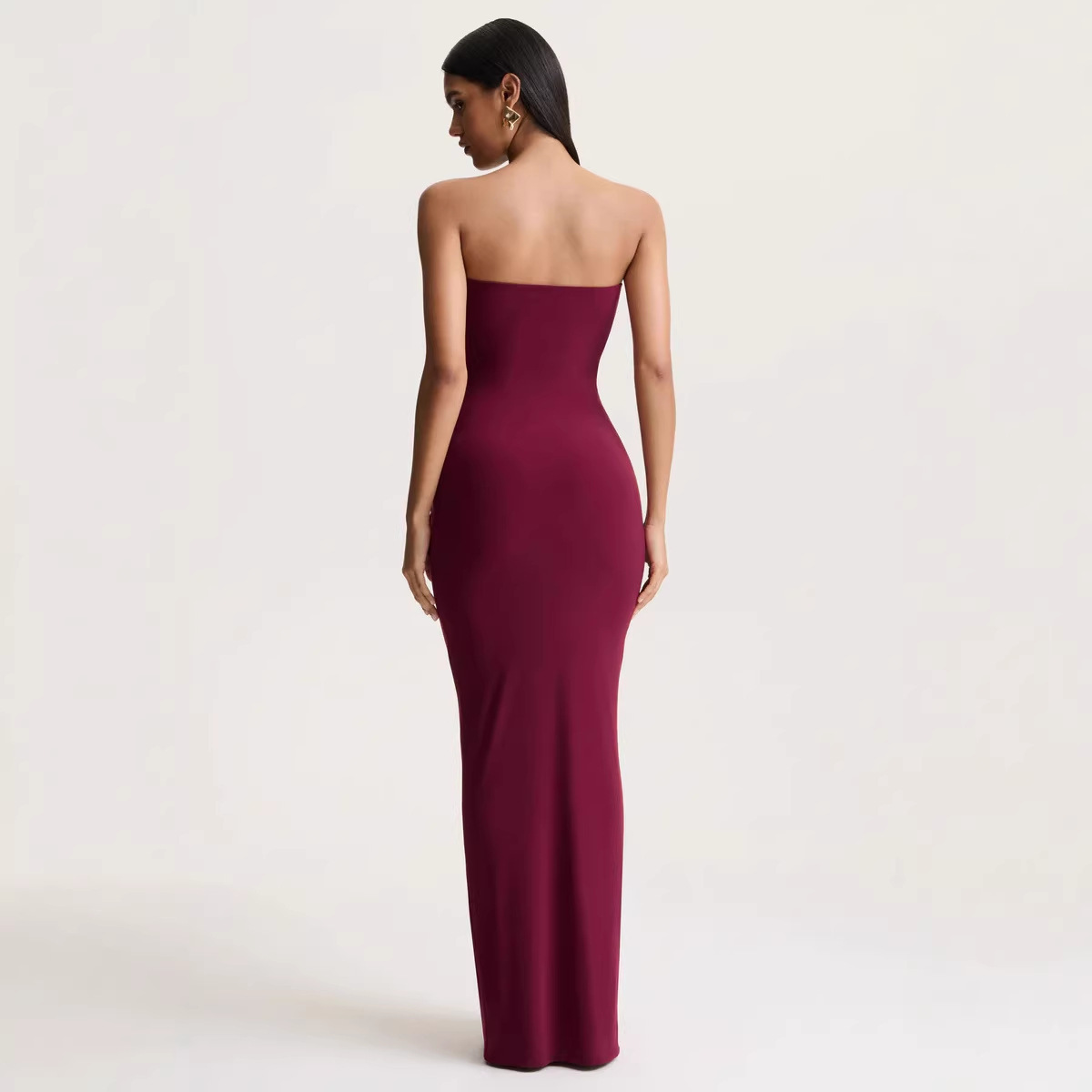 2026 primavera nueva línea sin mangas plegada cintura vestido de correa temperamento delgado vestido de pecho