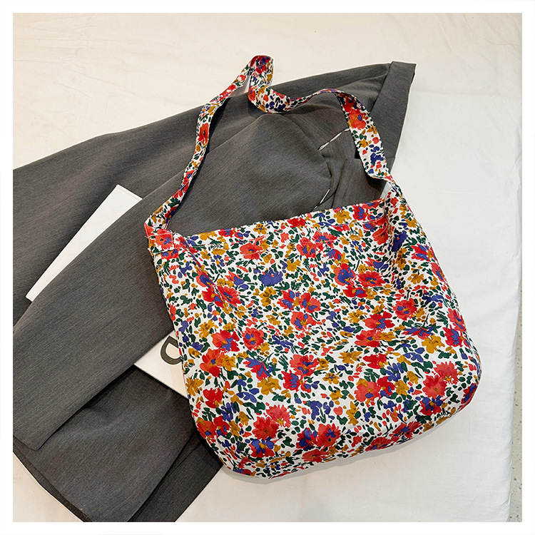 Hanfeng Fashion Große Kapazität Handtasche Schulter Freizeit Shopping Frische Fragmentierte Blume Einkaufstasche, Luxus Unterarm Tasche_voghion.com