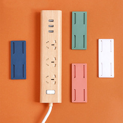 Socket row holder, punch-free power strip, router fixed sticker, socket row storage, wall-mounted storage rack