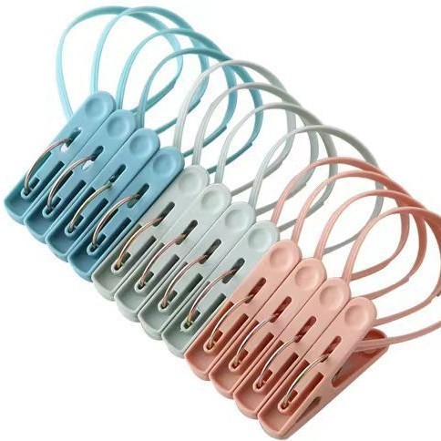 Factory direct plastic clothespin plastic with rope windproof non-slip multifunctional clip drying socks underwear small clip