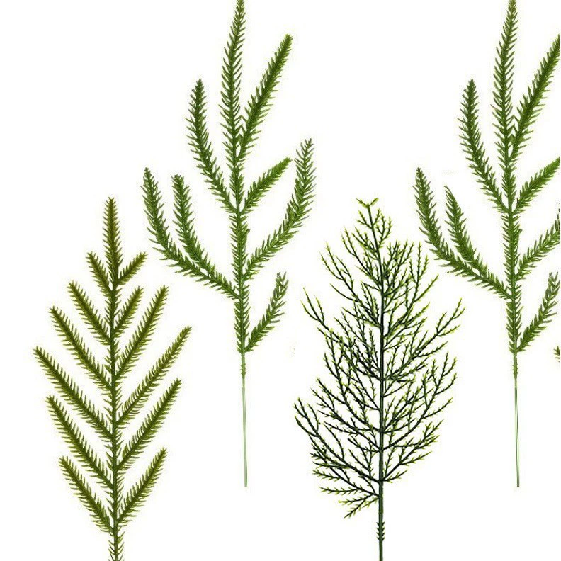 Эксклюзивный поставщик искусственных сосновых иголок для создания рождественской атмосферы, мягкие на ощупь резиновые зеленые растения для рождественских украшений.