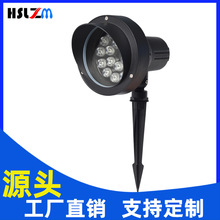 源头工厂 批发户外灯 防水插地照树灯园林花园草坪圆形led地插灯