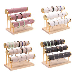 現物金属三層ブレスレット展示棚鉄芸ブレスレット置物棚階段腕時計手串収納棚アクセサリー棚