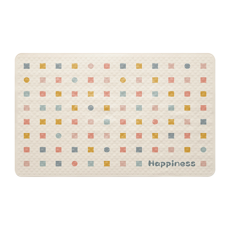 Simple ins ducha cuarto de baño antideslizante Mat Hotel PVC baño masaje estera del pie de los niños resistente a la caída de ventosa alfombra del piso
