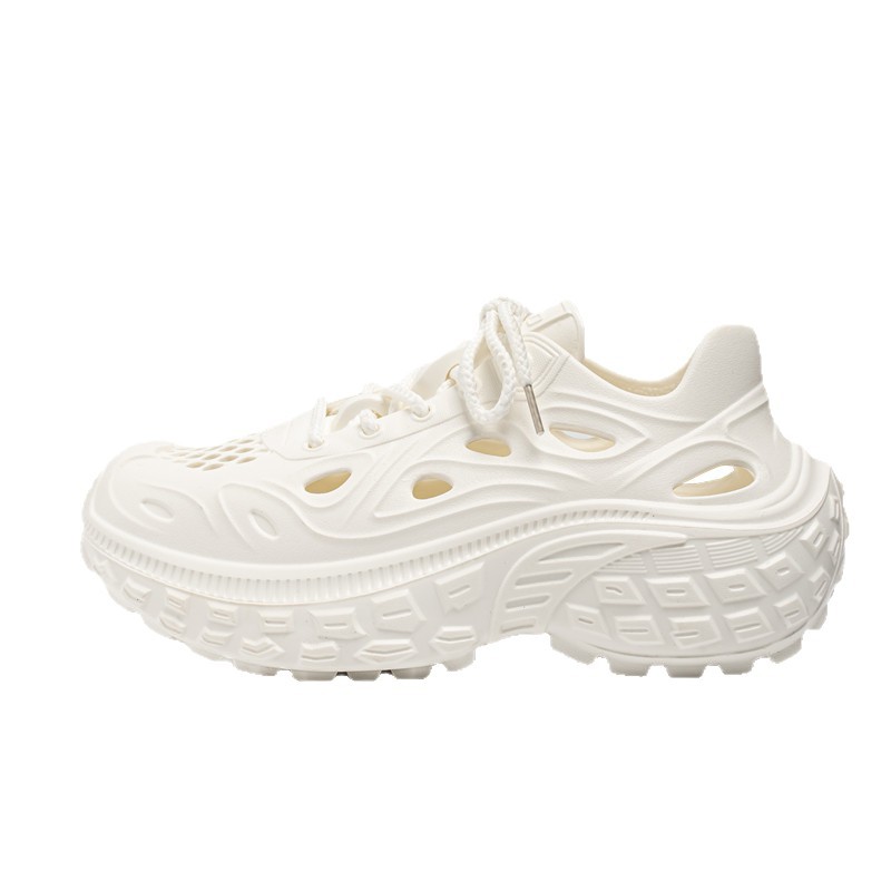 Diseñador de zapatos de coco de lujo ligero 2025 Xia Kanye Pareja al aire libre playa zapatos con agujeros Douyin video sandalias hombre