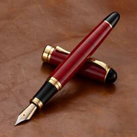 金属双色35大明尖钢笔成人书法练字墨囊墨水DIY总成钢笔印制LOGO