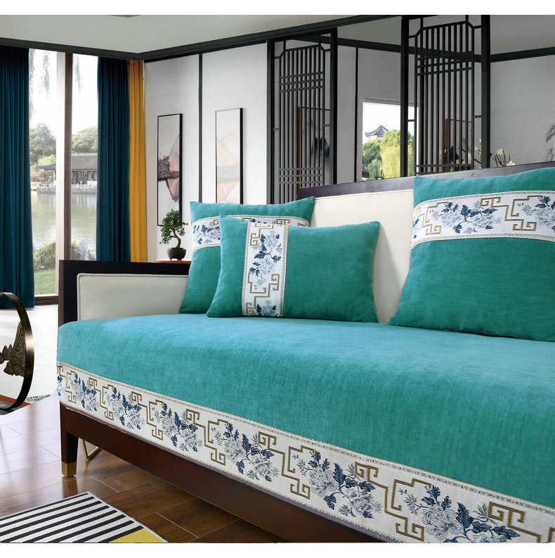 Housse de canapé chenille style chinois moderne toutes saisons_voghion.com