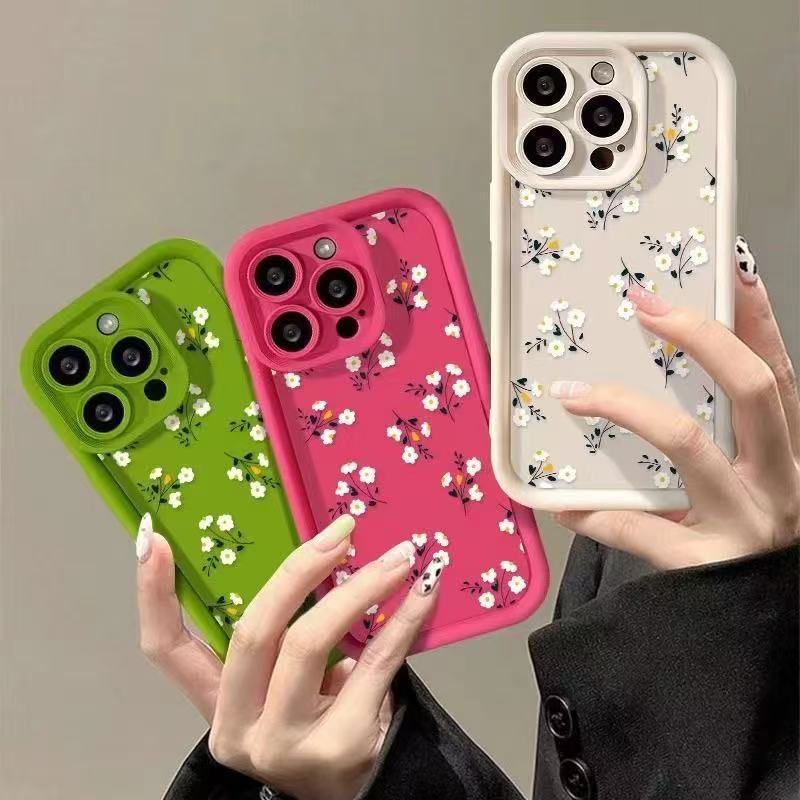 Small Fresh Flowers Suitable for Apple 17Promax 16Plus 13 Mobile Phone Case 15 12 11 Soft 7P Ladder Case Small Fresh Flowers Suitable for Apple 17Promax 16Plus 13 Mobile Phone Case 15 12 11 Soft 7P Ladder Case